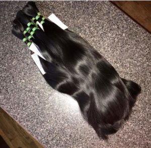 Remy Indian double drawn human hair. 