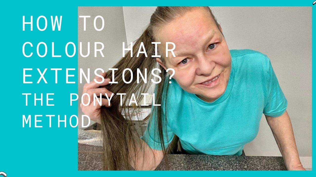 How to colour hair extensions? Try the ponytail method. It is fast and easy!